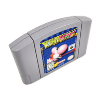 Yoshi's Story Nintendo 64 Very Good Loose - Angled front and top view of authentic game cartridge with label artwork visible