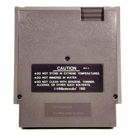 Bad Dudes Nintendo NES Very Good Loose - Back Label Of Cartridge