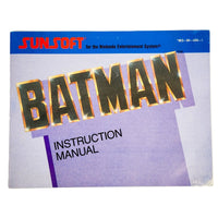 Batman The Video Game CIB Nintendo NES Very Good - Front of instruction manual