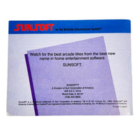 Batman The Video Game CIB Nintendo NES Very Good - Back of instruction manual