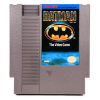 Batman The Video Game CIB Nintendo NES Very Good - Front view of game cartridge label