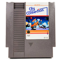 City Connection Nintendo NES Very Good Loose - Front Label Of Authentic Cartridge