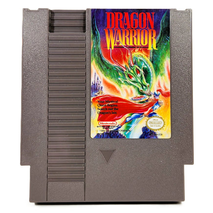Dragon Warrior Nintendo NES Very Good Loose - Front Of Official Game Cartridge