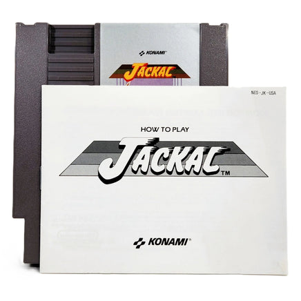 Jackal Nintendo NES Very Good Loose - Cartridge Front View with Manual Shown