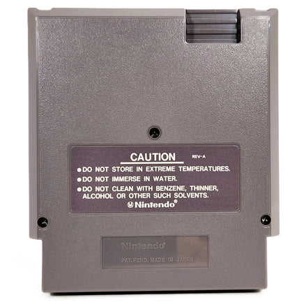 Jackal Nintendo NES Very Good Loose - Cartridge Back View