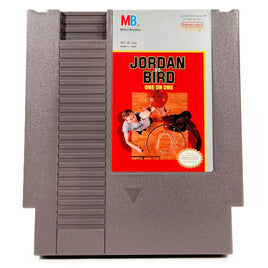 Jordan Vs Bird One On One Nintendo NES Very Good Loose - Cartridge Front Label