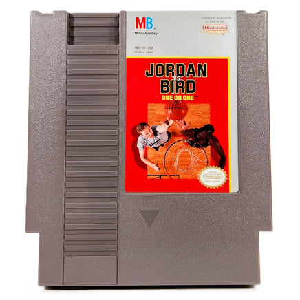 Jordan Vs Bird One On One Nintendo NES Very Good Loose - Cartridge Front Label