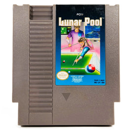 Lunar Pool Nintendo Nes Good Loose - Front Of Cartridge Label View