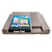 Lunar Pool Nintendo Nes Good Loose - Authentic Cartridge Label Shown