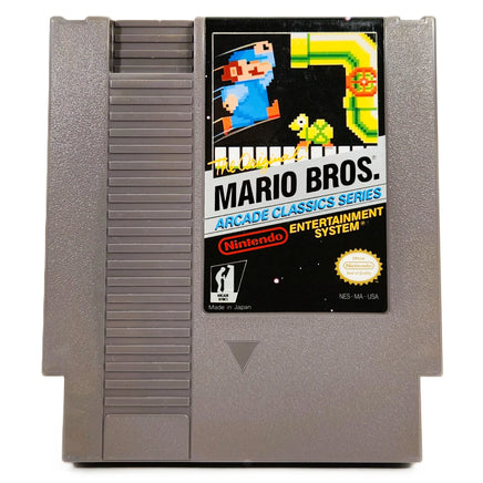 Mario Bros Arcade Classics Series Nintendo NES Very Good Loose - Front Of Cartridge Label View