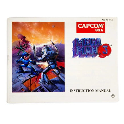 Mega Man 3 Nintendo NES CIB Very Good - Authentic game manual front view