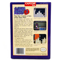 Mega Man 3 Nintendo NES CIB Very Good - Game packaging rear view