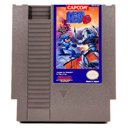 Mega Man 3 Nintendo NES CIB Very Good - Game cartridge front view
