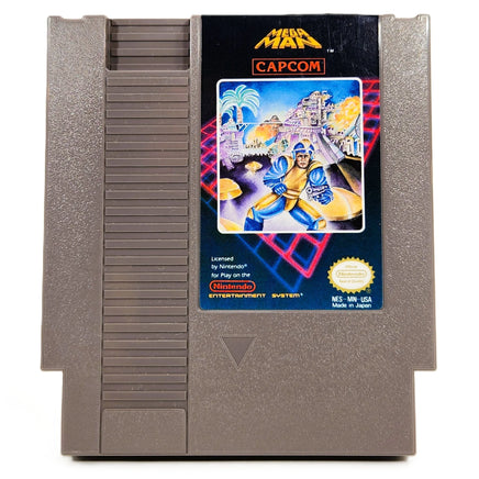 Mega Man Nintendo NES Good Loose - Front Of Official Game Cartridge