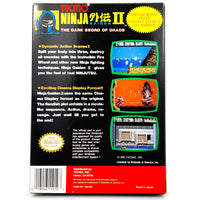 Ninja Gaiden Ii The Dark Sword Of Chaos Nintendo Nes Very Good - Box Back