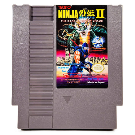 Ninja Gaiden II The Dark Sword Of Chaos Nintendo NES Very Good Loose - Cartridge Label Shown