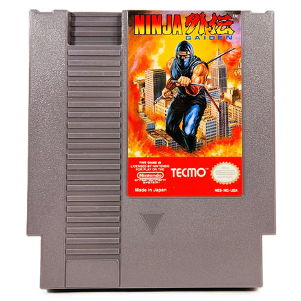 Ninja Gaiden Nintendo NES Very Good Loose - Front Label Of Authentic Cartridge