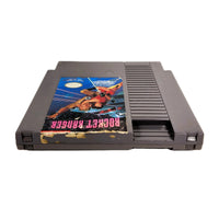 Rocket Ranger for Nintendo NES - View of top of game cart showing label blemishes, acceptable condition, loose