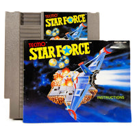 Star Force Nintendo NES Good Loose - Cartridge and Instruction Manual Shown