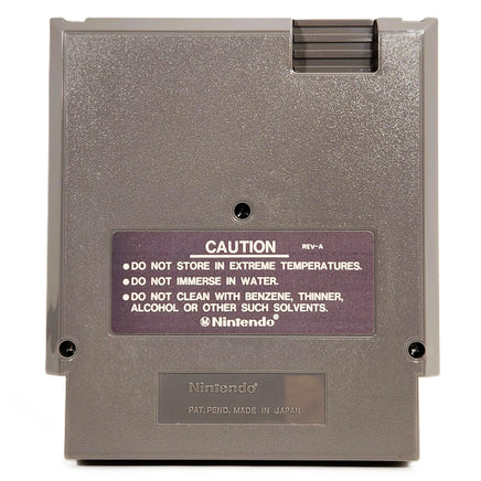 Super Mario Bros Duck Hunt Nintendo NES Very Good Loose - Back Label Of Cartridge