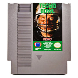 Tecmo Bowl Nintendo NES Very Good Loose - Cartridge Front View