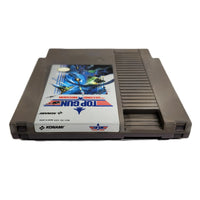 Top Gun 2 The Second Mission Nintendo NES Acceptable Loose - Top label view of authentic game cart