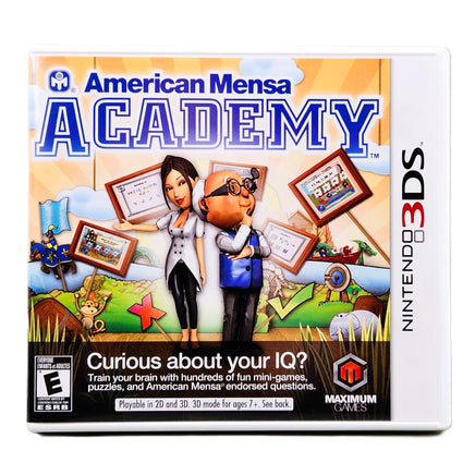 American Mensa Academy Nintendo 3DS Very Good - Front Of Game Case CIB