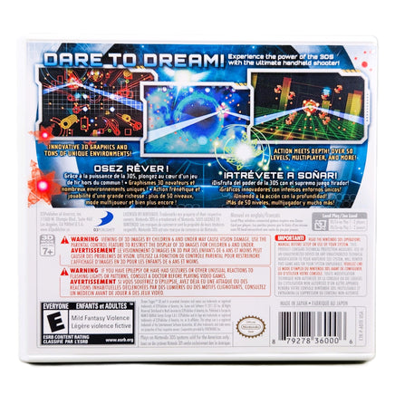 Dream Trigger 3D Nintendo 3DS Like New - Back Of Authentic Game Case