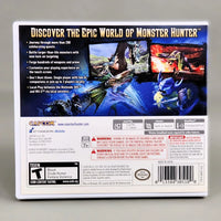 Monster Hunter 3 Ultimate for Nintendo 3DS - Game case back artwork, very good condition