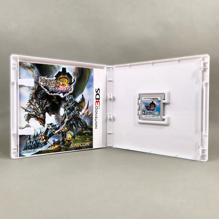 Monster Hunter 3 Ultimate for Nintendo 3DS - Complete in box case open to show contents (CIB), very good condition