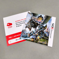 Monster Hunter 3 Ultimate for Nintendo 3DS - Official game manual showing front cover artwork, very good condition