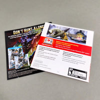 Monster Hunter 3 Ultimate for Nintendo 3DS - Official game manual back cover shown, very good condition