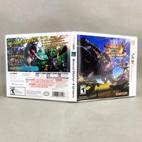 Monster Hunter 4 Ultimate for Nintendo 3DS - Open case showing complete exterior artwork (front, back & spine), very good condition
