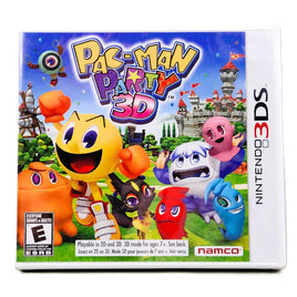 Pac Man Party 3D Nintendo 3DS Brand New - Original CIB Case Front