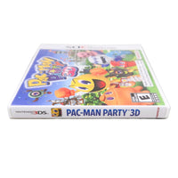 Pac Man Party 3D Nintendo 3DS Brand New - Open Case View Of Cartridge And Instruction Manual (CIB)