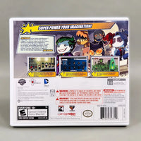 Scribblenauts Unmasked: A DC Comics Adventure for Nintendo 3DS - Official game case back, good condition