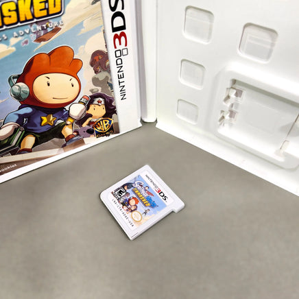 Scribblenauts Unmasked: A DC Comics Adventure for Nintendo 3DS - Game cartridge front, good condition