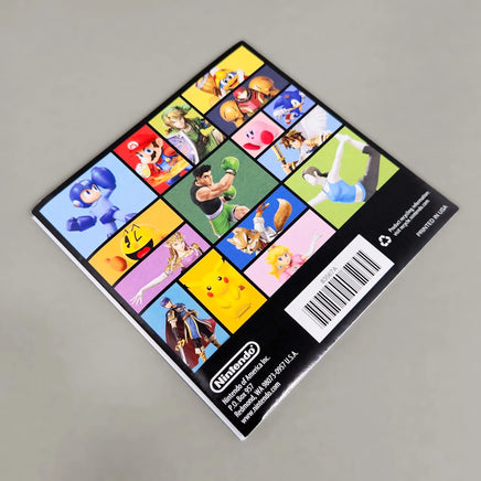 Super Smash Bros. for Nintendo 3DS for Nintendo 3DS - Genuine game manual rear cover shown, good condition