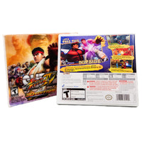 Super Street Fighter IV 3D Edition Slipcover Nintendo 3DS Good - Game Holographic Case Back Side