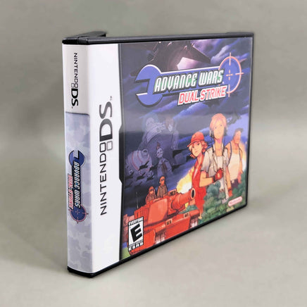 Advance Wars: Dual Strike for Nintendo DS - Three-quarter view showing front cover and case spine, good condition