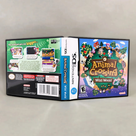 Animal Crossing: Wild World for Nintendo DS - Front, spine and back cover artwork shown, good condition