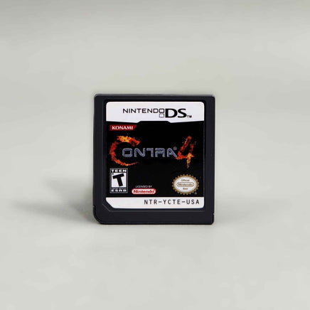 Contra 4 for Nintendo DS - Alternate view of cartridge front label, very good condition, loose