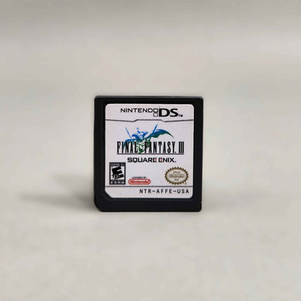 Final Fantasy III for Nintendo DS - Game cartridge front label view, very good condition, loose