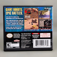 Front Mission for Nintendo DS - Complete in case reverse view, very good condition