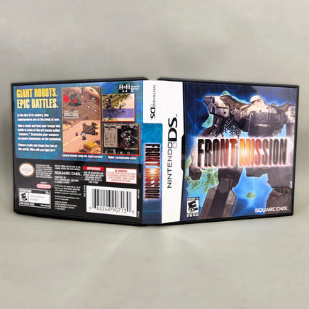 Front Mission for Nintendo DS - Open case showing complete exterior artwork (front, back & spine), very good condition