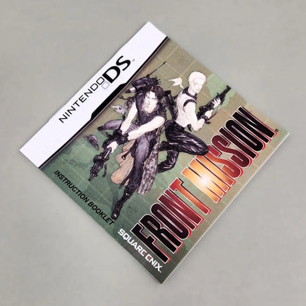 Front Mission for Nintendo DS - Front view of genuine game instruction booklet, very good condition