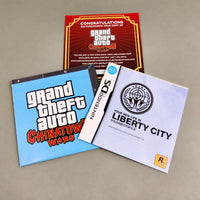 Grand Theft Auto: Chinatown Wars for Nintendo DS - View of Instruction manual, included map poster and other paperwork, good condition