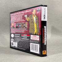 Grand Theft Auto: Chinatown Wars for Nintendo DS - Angled rear view of game case with spine displayed, good condition