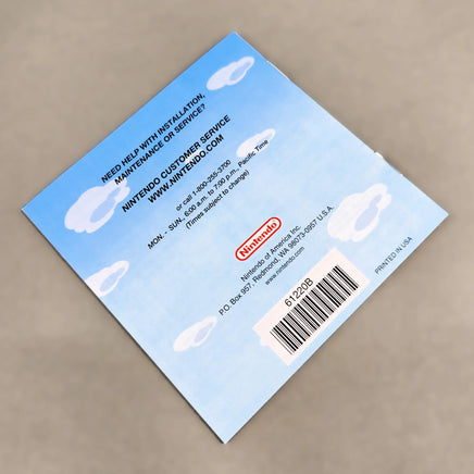 Mario vs. Donkey Kong 2: March of the Minis for Nintendo DS - Authentic instruction booklet rear cover shown, good condition