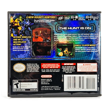 Metroid Prime Hunters Nintendo DS Good - Authentic Game Case Back Cover